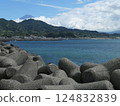 View of the ocean from the tetrapods 124832839