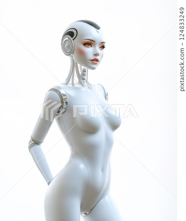 Image of a female android 124833249