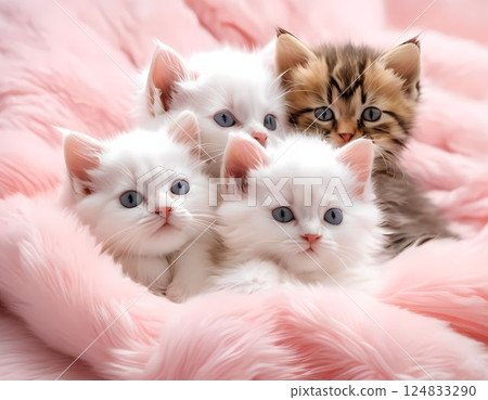 Cute kittens 124833290