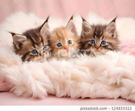 Cute kittens 124833322