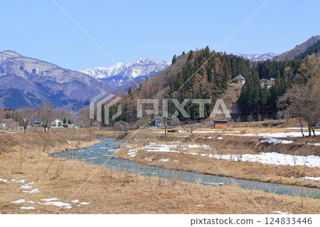 Spring melts in the foothills of Mt. Hakuba Spring melts in the foothills of Mt. Hakuba 124833446