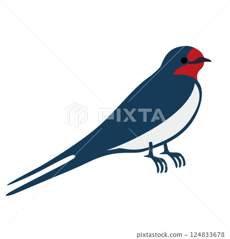 燕子向量插圖 124833678