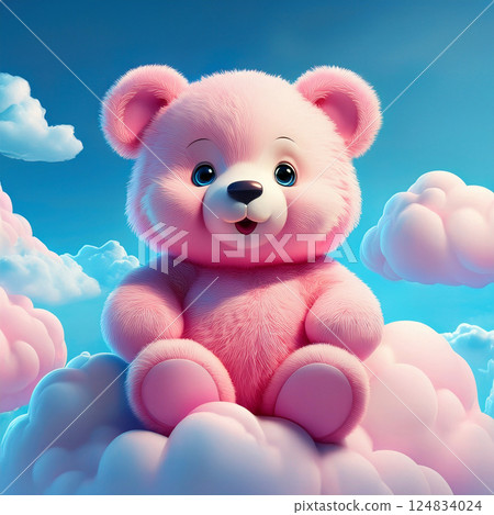 pink Teddybear 124834024