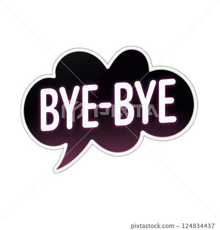 Neon colored speech bubbles with text Neon colored speech bubbles with text 124834437