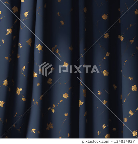 帶有花卉圖案的織物 124834927