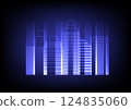 Abstract background with futuristic building city 124835060