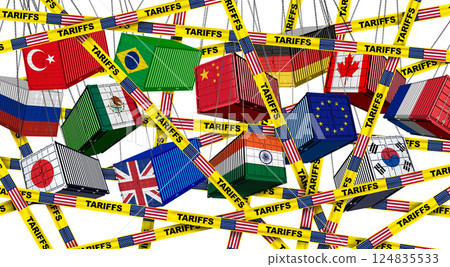 USA Global Tariffs crisis 124835533