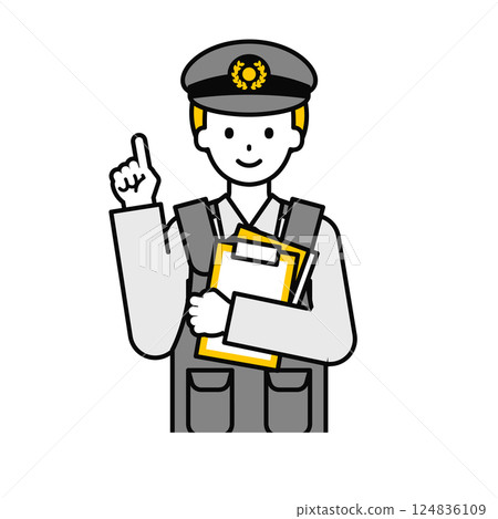 上半身pose_簡單警官男16 124836109