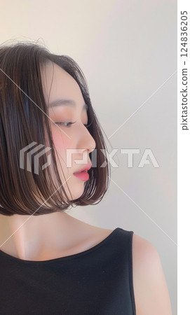 Asian woman taking a selfie 124836205