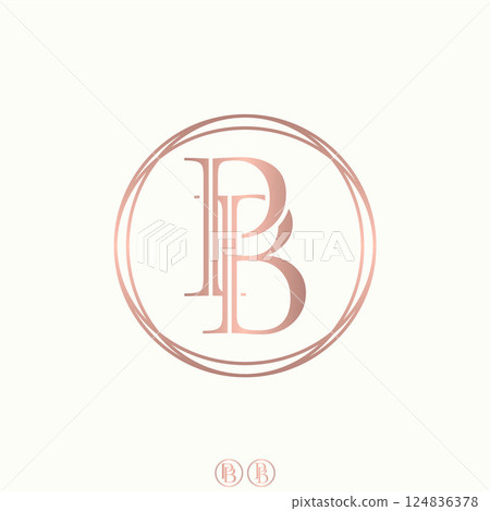 Logo design graphic concept creative premium vector stock image top sell initial PB or BP serif font cut line elegant art monogram typography branding Logo design graphic concept creative premium vector stock image top sell initial PB or BP serif font cut line elegant art monogram typography branding 124836378
