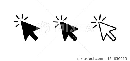 Cursor vector icon.	 124836913