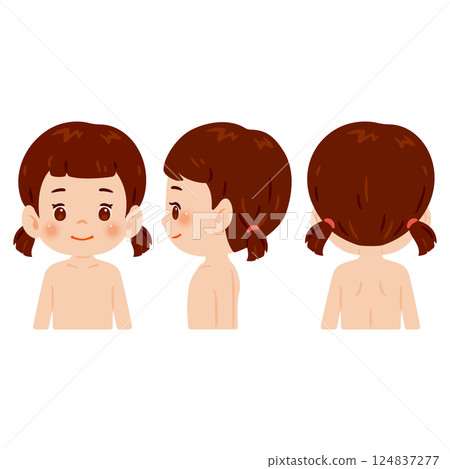 裸體女孩上半身插圖集 裸體女孩上半身插圖集 124837277