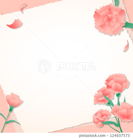 An illustration of carnation flowers An illustration of carnation flowers 124837573