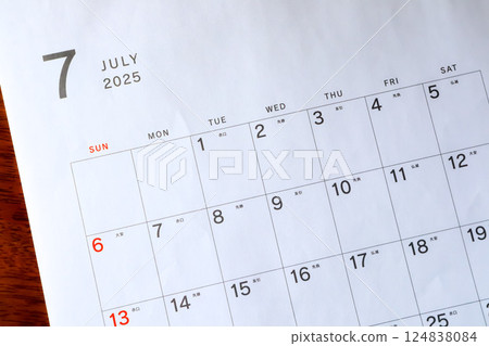 2025 Calendar (July) 2025 Calendar (July) 124838084