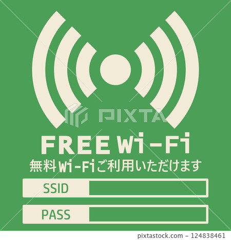Illustration material bulletin board: Free Wi-Fi, network, internet, computer, mobile phone Illustration material bulletin board: Free Wi-Fi, network, internet, computer, mobile phone 124838461