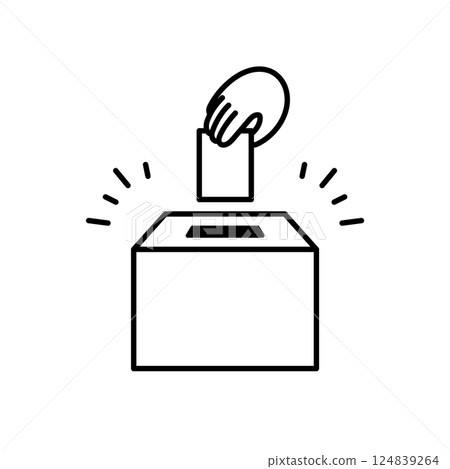 Election and voting illustrations/icons Ballot box Hand Vote Politics Member House of Councillors election House of Representatives election Voting rights Box Election and voting illustrations/icons Ballot box Hand Vote Politics Member House of Councillors election House of Representatives election Voting rights Box 124839264