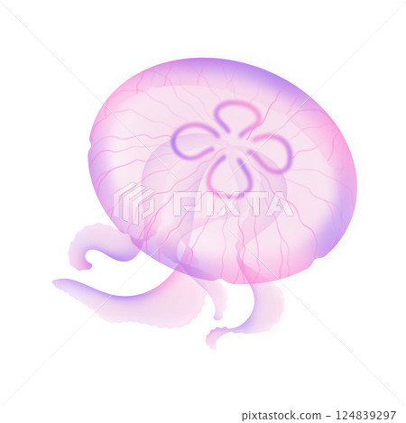 海月水母_粉紅色 124839297