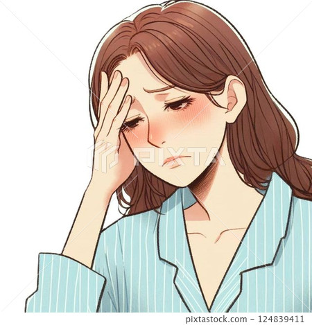 看起來很疲倦的女人 124839411