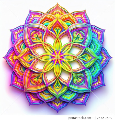 曼陀羅插圖 124839689