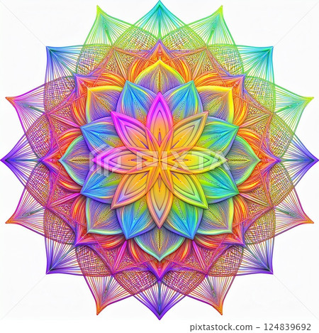 曼陀羅插圖 曼陀羅插圖 124839692