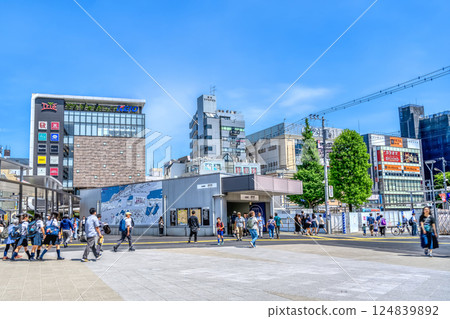 東京調佈站調布市的都市景觀 東京調佈站調布市的都市景觀 124839892