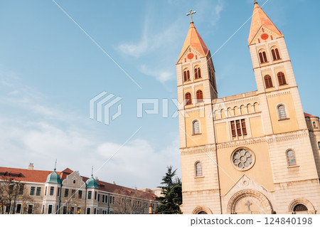 Qingdao Catholic Church in Qingdao, China 124840198