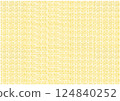 Cute handwritten dot background_yellow 124840252
