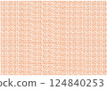 Cute handwritten dot background_red 124840253