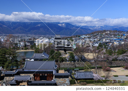 Matsumoto Castle bird's-eye view Matsumoto Castle bird's-eye view 124840331