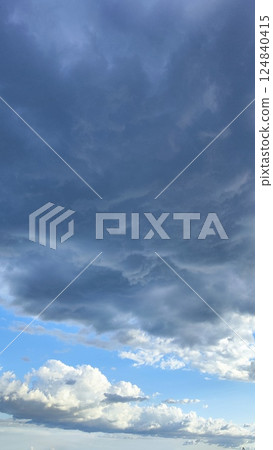 The ultimate moment capturing the beauty of the tranquil, infinite blue sky. 124840415