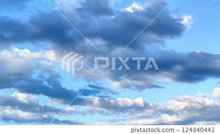 The ultimate moment capturing the beauty of the tranquil, infinite blue sky. 124840441