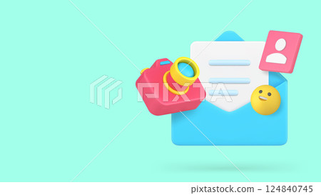 Media data image letter send message content management banner copy space vector illustration Media data image letter send message content management banner copy space vector illustration 124840745