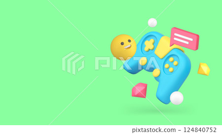 Esport online video gaming streaming service championship banner copy space vector illustration 124840752