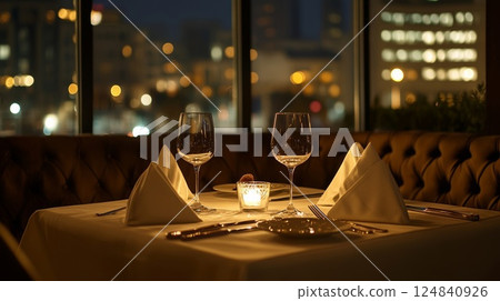 Fashionable restaurant 124840926