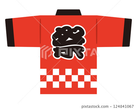 紅色節日法被插圖 124841067