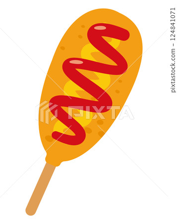 American dog illustration American dog illustration 124841071