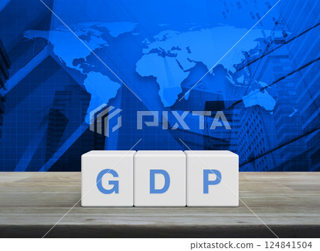 Gross domestic product concept, Elements of this image furnished by NASA 124841504