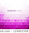 Pink abstract geometric background with triangles. Design for your creative ideas 124841508