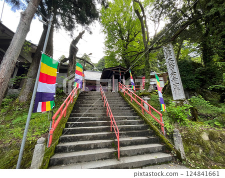 大岩山日石寺的參道(富山縣上市町) 大岩山日石寺的參道(富山縣上市町) 124841661