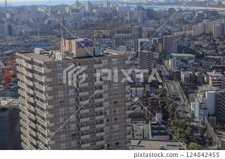 sprawling aerial view of a densely populated urban area Dec 8 2024 124842455