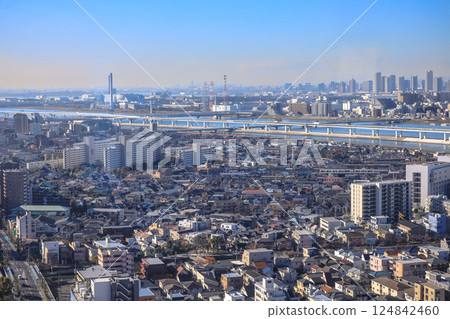 the Residential and Commercial Buildings in Tokyo Japan Dec 8 2024 124842460