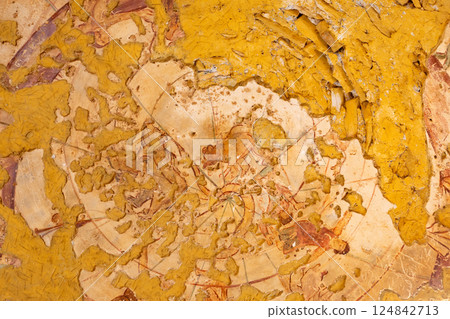 Qusayr Amra, Jordan frescoes of desert castle Qusayr Amra, Jordan frescoes of desert castle 124842713