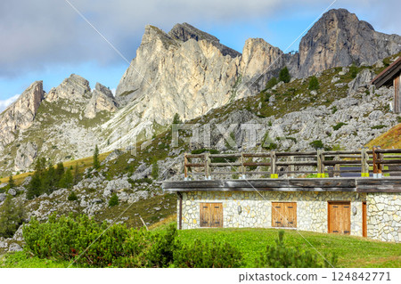 Ra Gusela chalet, Giau Pass, South Tyrol Italy Ra Gusela chalet, Giau Pass, South Tyrol Italy 124842771