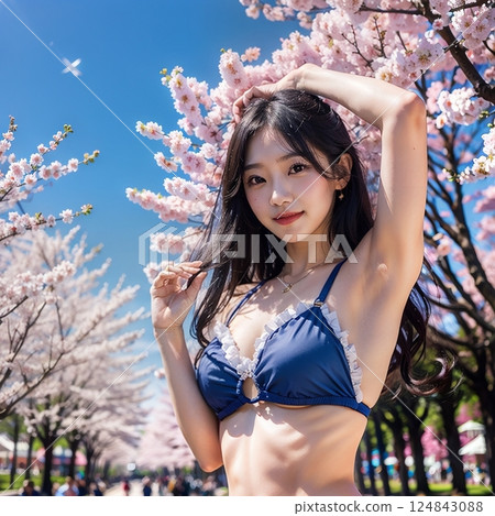 Smiles and bikinis, enjoying the trip 124843088