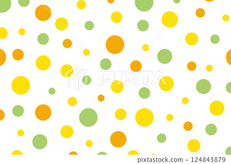 Colorful polka dot background illustration orange Colorful polka dot background illustration orange 124843879