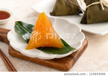 Zhangzi rice dumpling duanwu Taiwan Chimaki Dango Festival Zhangzi rice dumpling duanwu Taiwan Chimaki Dango Festival 124843946