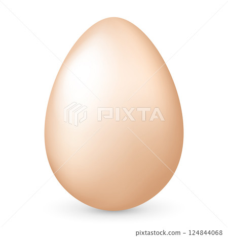 Realistic Egg isolated on transparent background. Easter symbol. Vector illustration Realistic Egg isolated on transparent background. Easter symbol. Vector illustration 124844068