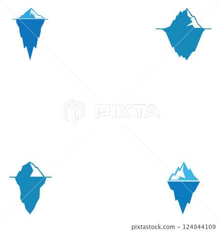 Ice Berg icon Vector Illustration design Logo template Ice Berg icon Vector Illustration design Logo template 124844109