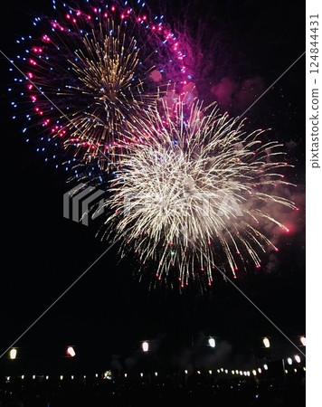 Fireworks festival in Toda City, Saitama Prefecture 124844431