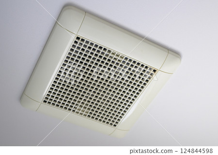 Exhaust fan before cleaning (bathroom) 124844598